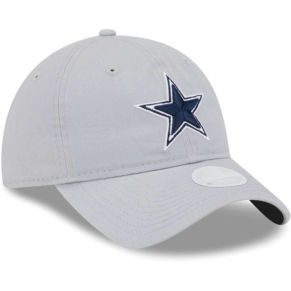 Dallas Cowboys New Era Women's Main Core Classic 2.0 9TWENTY Adjustable Hat Gray