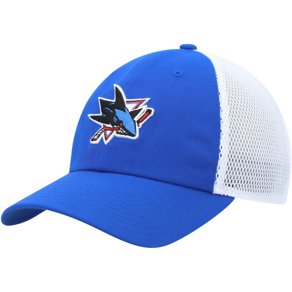 NHL San Jose Sharks adidas Color Pop Trucker Adjustable Hat - Blue