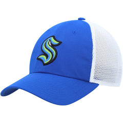 NHL Seattle Kraken adidas Color Pop Trucker Adjustable Hat - Blue
