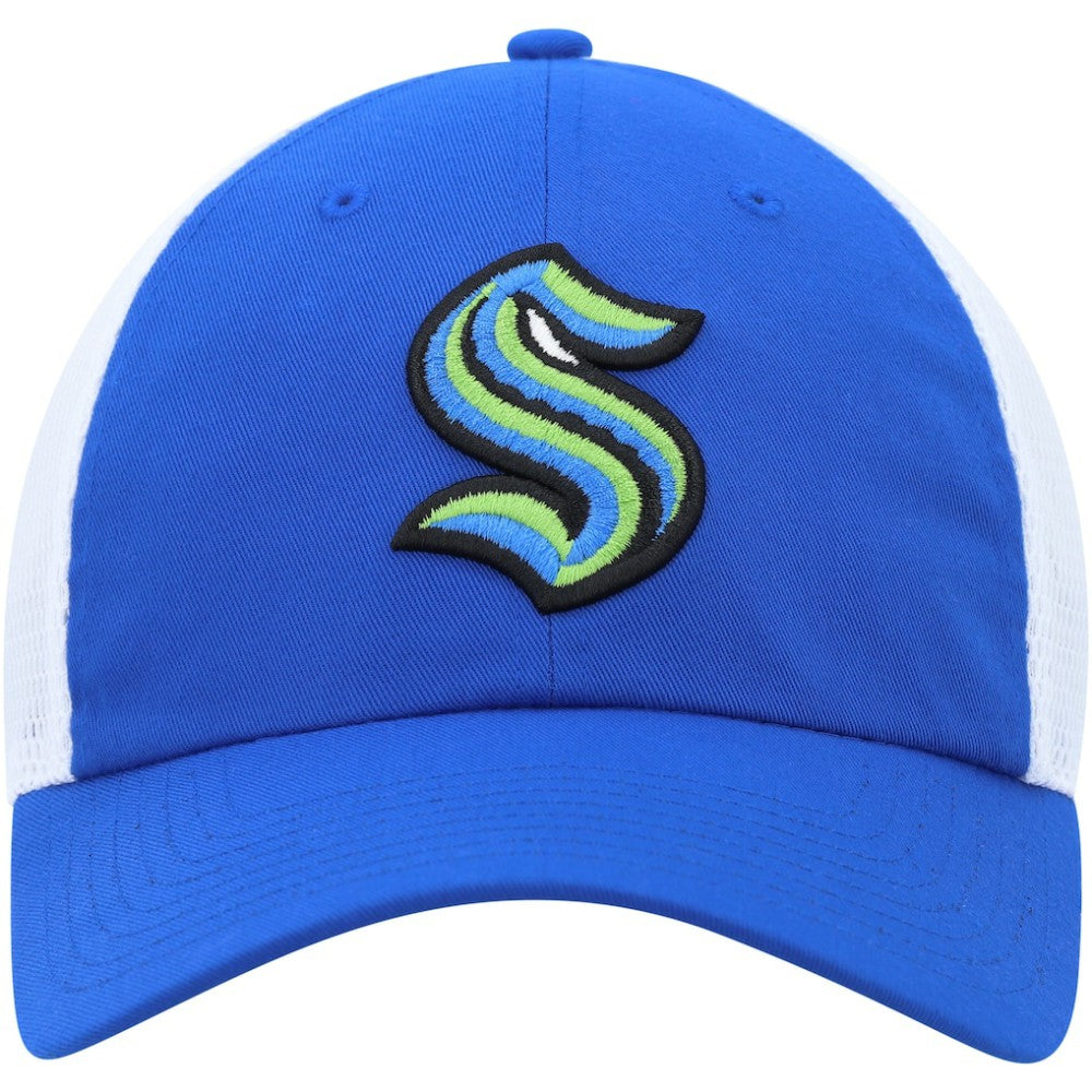 NHL Seattle Kraken adidas Color Pop Trucker Adjustable Hat - Blue