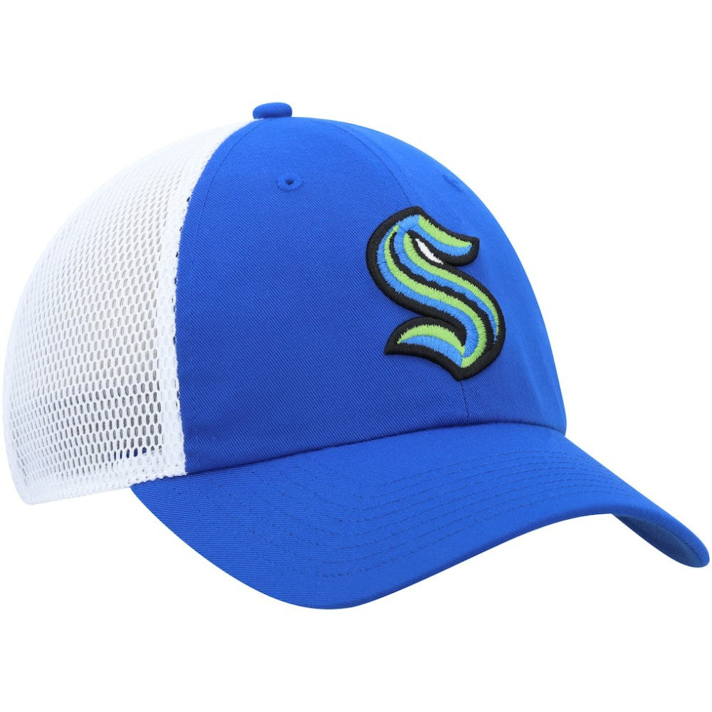 NHL Seattle Kraken adidas Color Pop Trucker Adjustable Hat - Blue