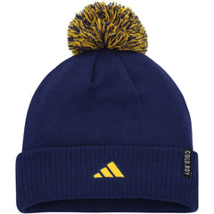 NHL St. Louis Blues adidas COLD.RDY Cuffed Knit Hat with Pom - Blue