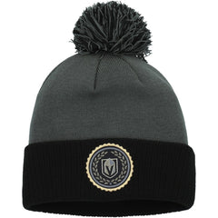 NHL Vegas Golden Knights adidas Women's Laurel Cuffed Knit Hat with Pom - Gray