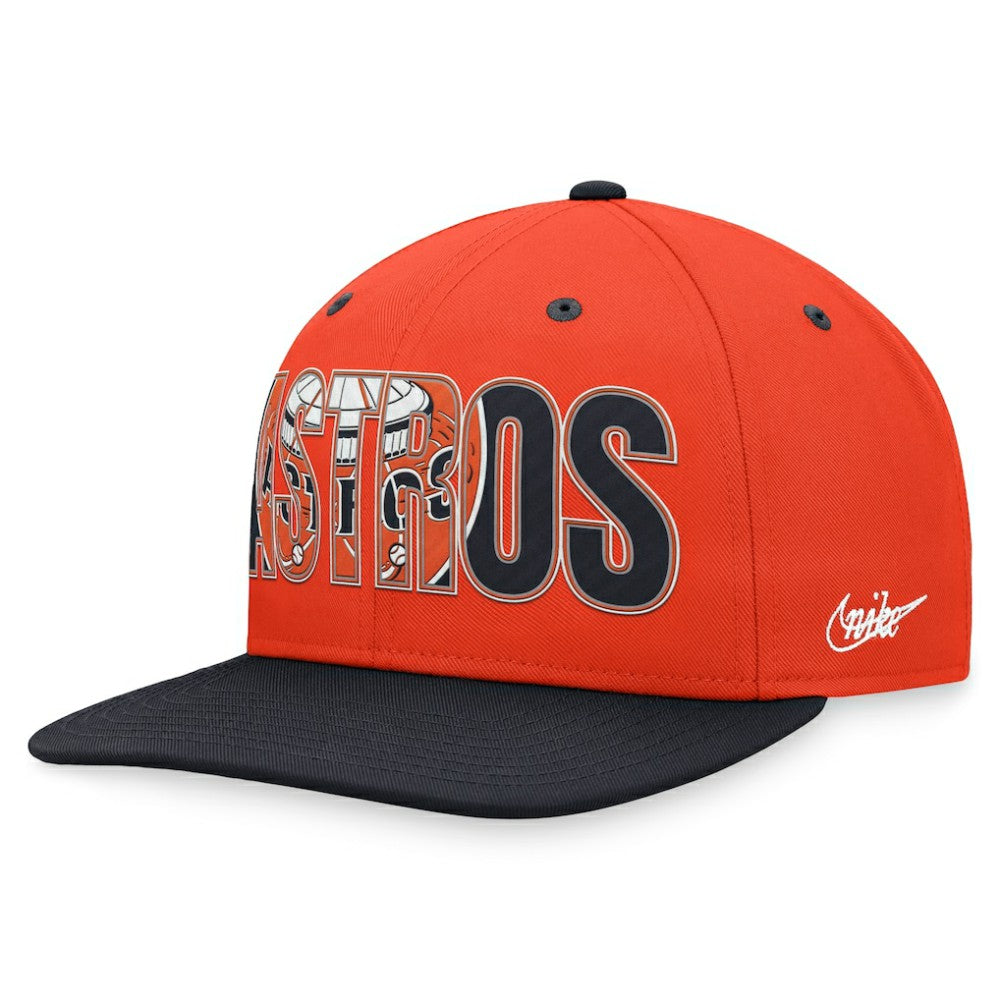 Houston Astros Nike Cooperstown Collection Pro Snapback Hat - Orange Hats