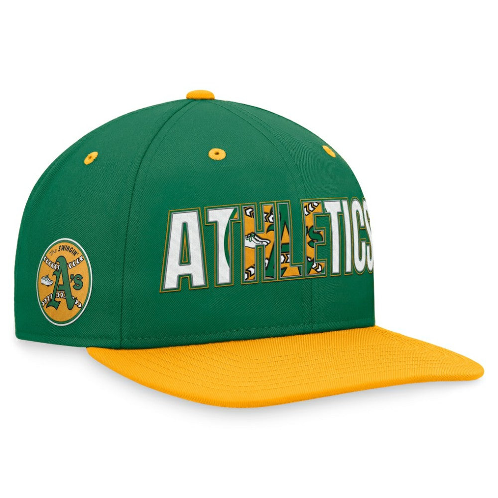 Athletics Nike Cooperstown Collection Pro Snapback Hat - Green Hats
