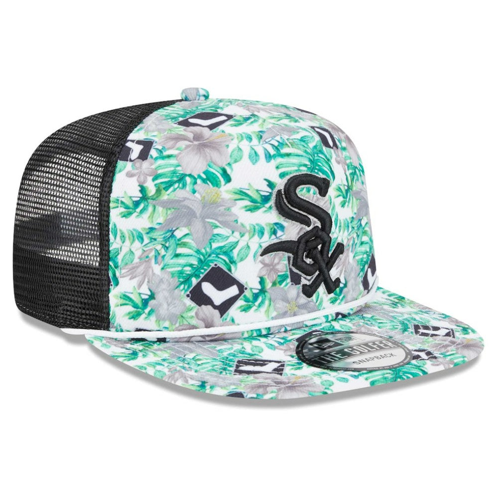 Chicago White Sox New Era Tropic Floral Golfer Lightly Structured Snapback Hat Hats