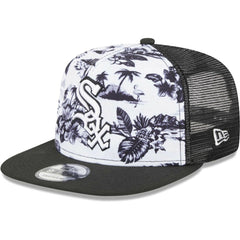 Chicago White Sox New Era Vacay 2.0 A-Frame Trucker 9FIFTY Snapback Hat - White/Black Hats