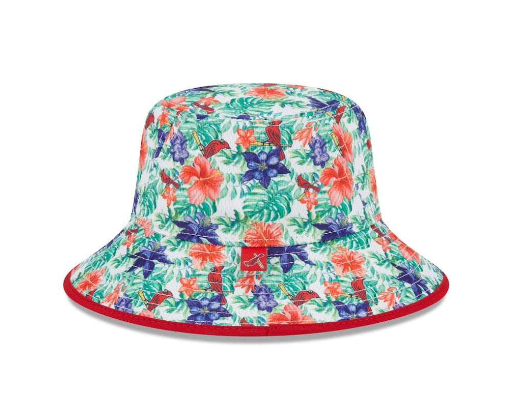 St. Louis Cardinals New Era Tropic Floral Bucket Hat Hats