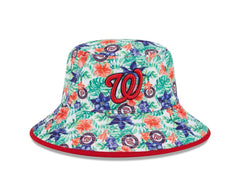 Washington Nationals New Era Tropic Floral Bucket Hat Hats