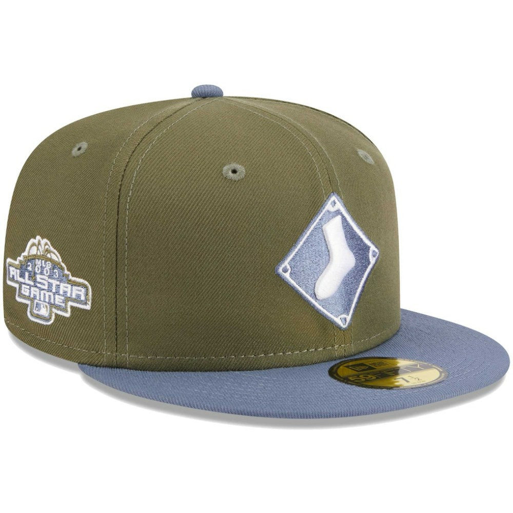 Chicago White Sox New Era 59FIFTY Fitted Hat - Olive/Blue Hats