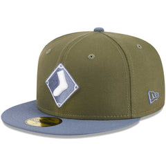 Chicago White Sox New Era 59FIFTY Fitted Hat - Olive/Blue Hats