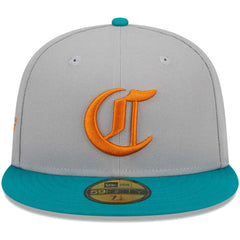 Cincinnati Reds New Era  59FIFTY Fitted Hat - Gray/Teal Hats