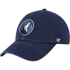 Minnesota Timberwolves '47 Core Logo Clean Up Adjustable Hat Navy