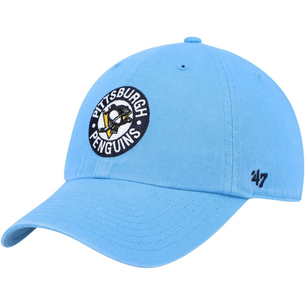 NHL Pittsburgh Penguins '47 Clean Up Adjustable Hat - Light Blue