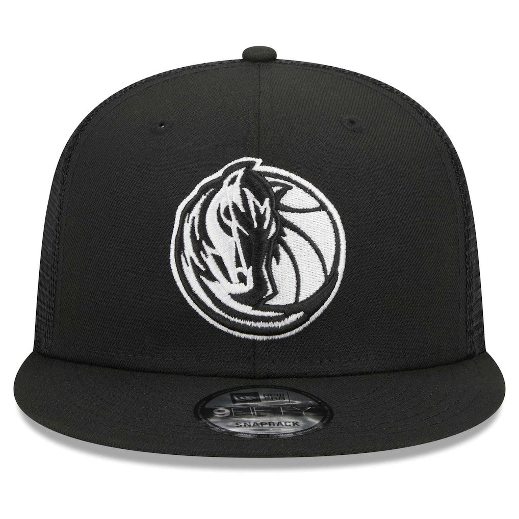 Dallas Mavericks 9FIFTY Snapback Trucker Hat Black