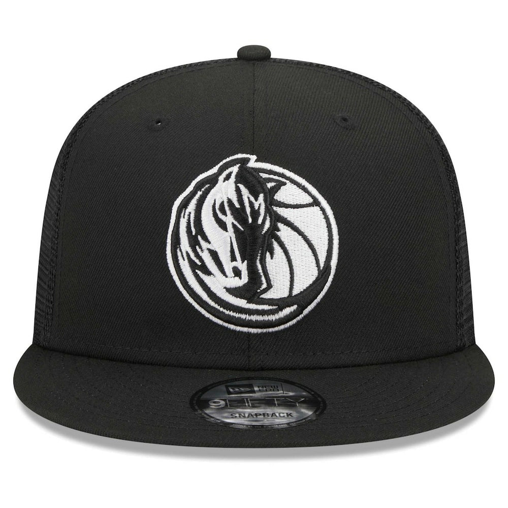 Dallas Mavericks 9FIFTY Snapback Trucker Hat Black
