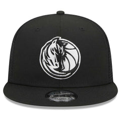 Dallas Mavericks 9FIFTY Snapback Trucker Hat Black