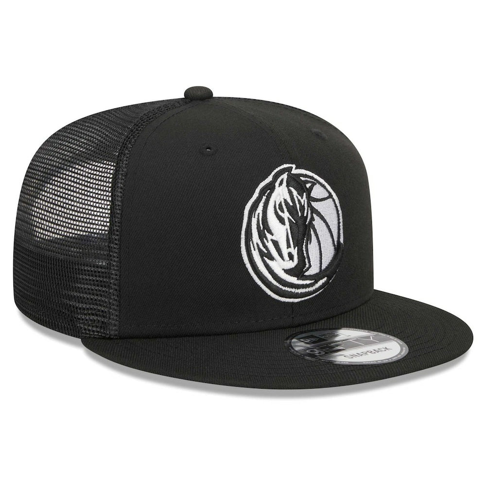 Dallas Mavericks 9FIFTY Snapback Trucker Hat Black