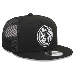 Dallas Mavericks 9FIFTY Snapback Trucker Hat Black