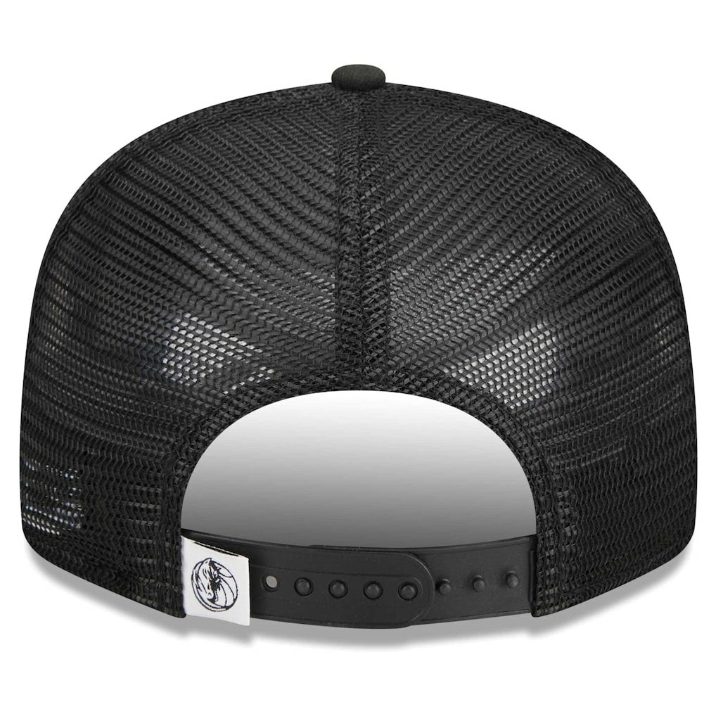 Dallas Mavericks 9FIFTY Snapback Trucker Hat Black