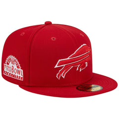 Buffalo Bills New Era 1998 Hawaii Pro Bowl Main Patch 59FIFTY Fitted Hat Scarlet