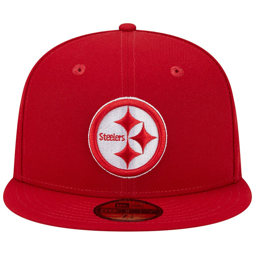 Pittsburgh Steelers New Era Super Bowl XLIII Main Patch 59FIFTY Fitted Hat Scarlet