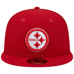 Pittsburgh Steelers New Era Super Bowl XLIII Main Patch 59FIFTY Fitted Hat Scarlet