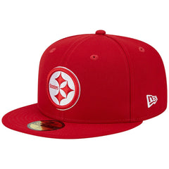 Pittsburgh Steelers New Era Super Bowl XLIII Main Patch 59FIFTY Fitted Hat Scarlet