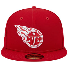 Tennessee Titans New Era 15 Years Main Patch 59FIFTY Fitted Hat Scarlet