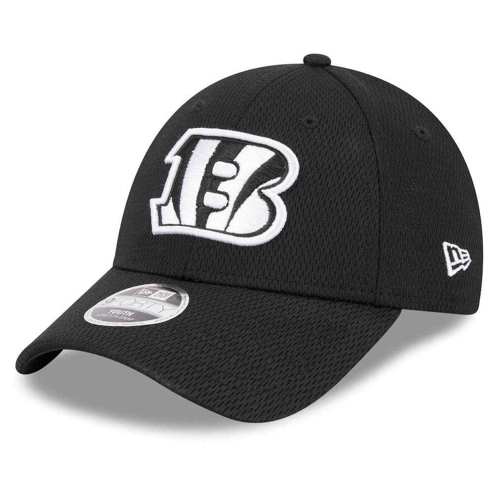 Cincinnati Bengals New Era Youth Main B-Dub 9FORTY Adjustable Hat Black