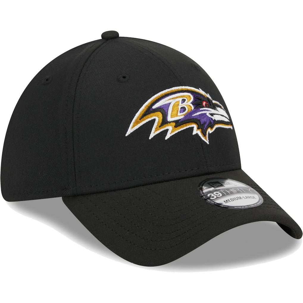 Baltimore Ravens New Era Main 39THIRTY Flex Hat Black