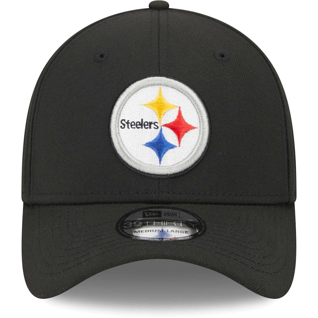 Pittsburgh Steelers New Era Main 39THIRTY Flex Hat Black