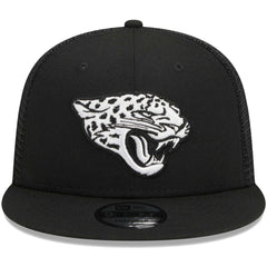 Jacksonville Jaguars New Era Main Trucker 9FIFTY Snapback Hat Black