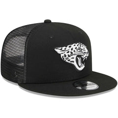 Jacksonville Jaguars New Era Main Trucker 9FIFTY Snapback Hat Black