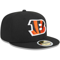 Cincinnati Bengals New Era Youth Main 59FIFTY Fitted Hat Black