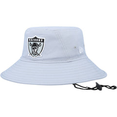 Las Vegas Raiders New Era Main Bucket Hat Silver