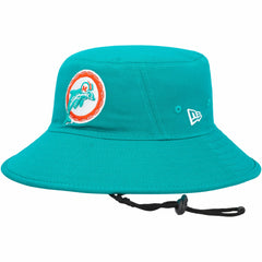 Miami Dolphins New Era Throwback Logo Main Bucket Hat Aqua
