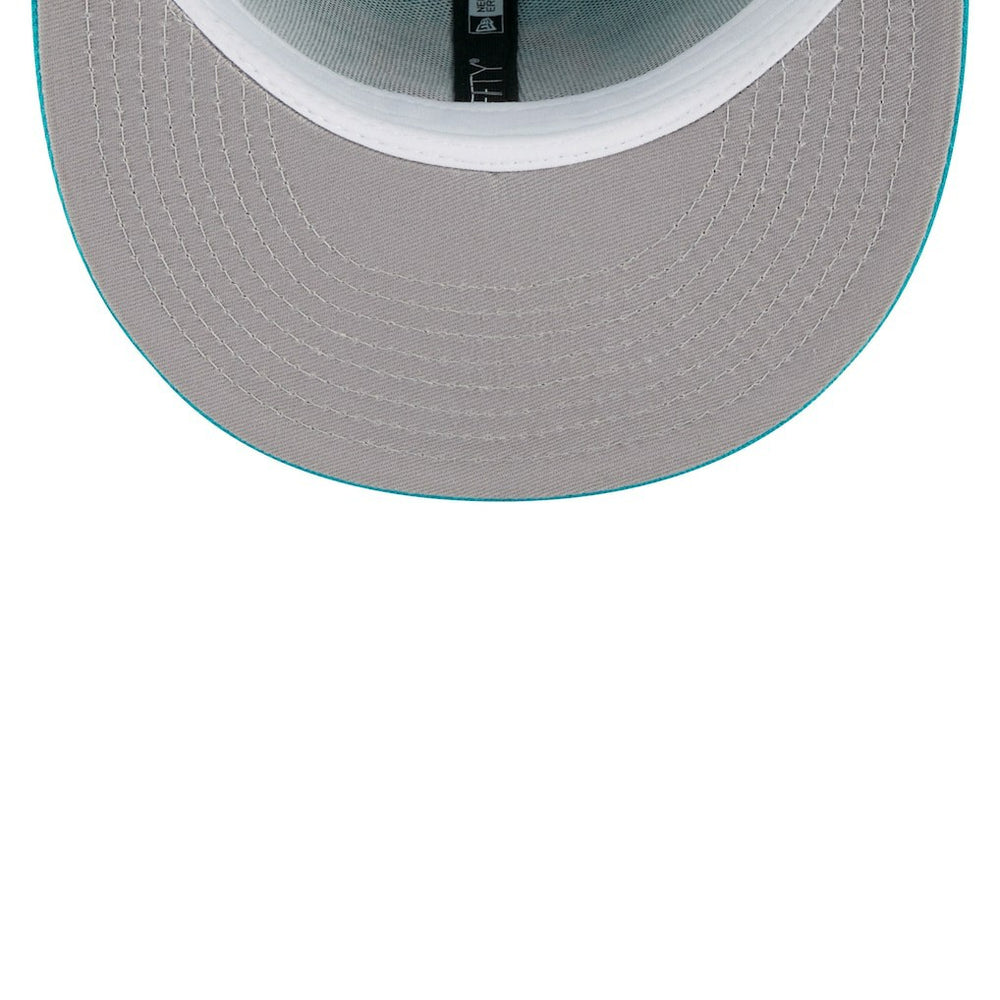 Miami Dolphins New Era Youth Main 59FIFTY Fitted Hat Aqua