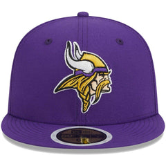 Minnesota Vikings New Era Youth Main 59FIFTY Fitted Hat Purple