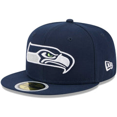 Seattle Seahawks New Era Youth Main 59FIFTY Fitted Hat College Navy