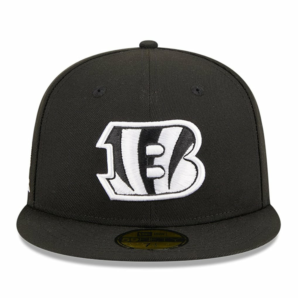 Cincinnati Bengals New Era Main Patch 59FIFTY Fitted Hat Black