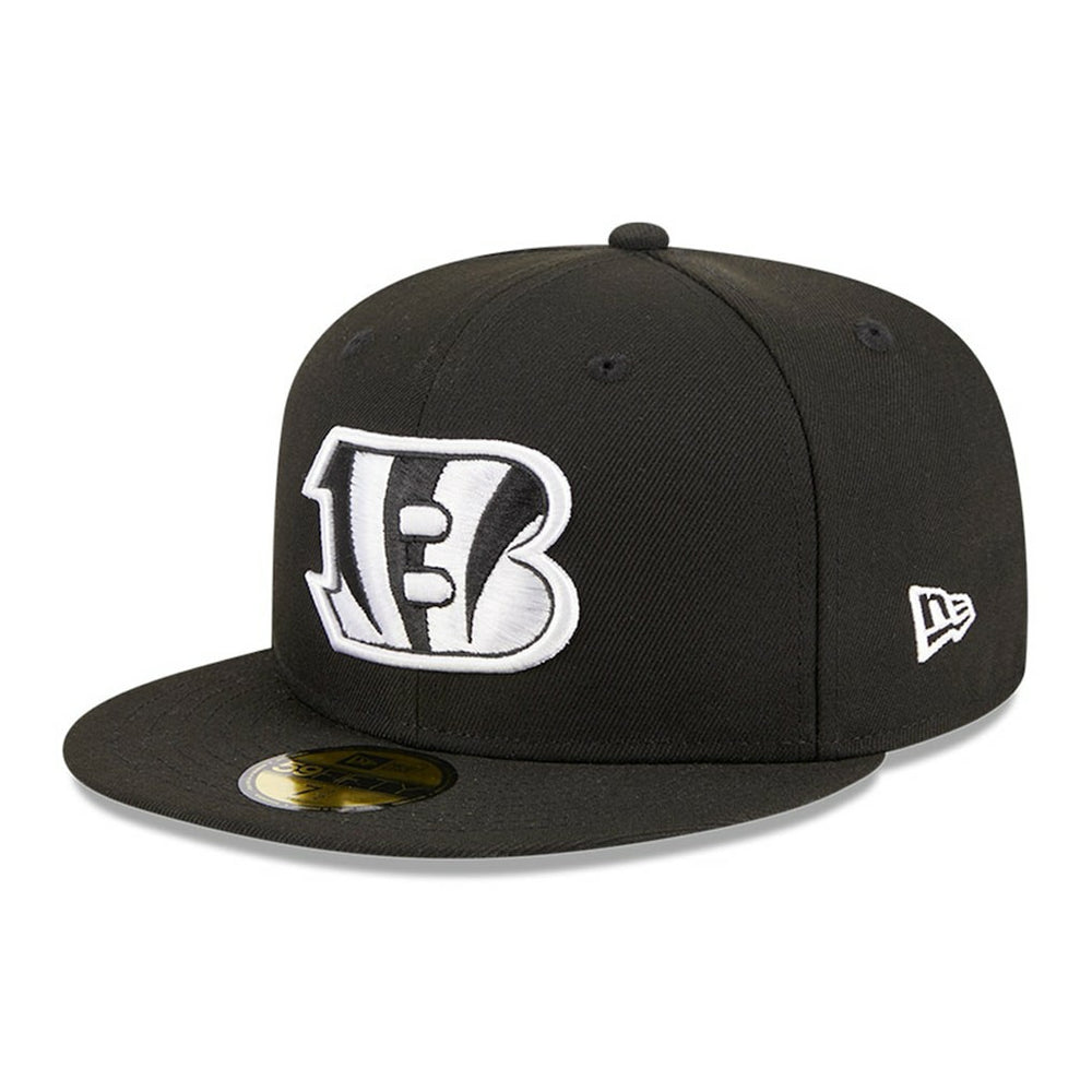 Cincinnati Bengals New Era Main Patch 59FIFTY Fitted Hat Black