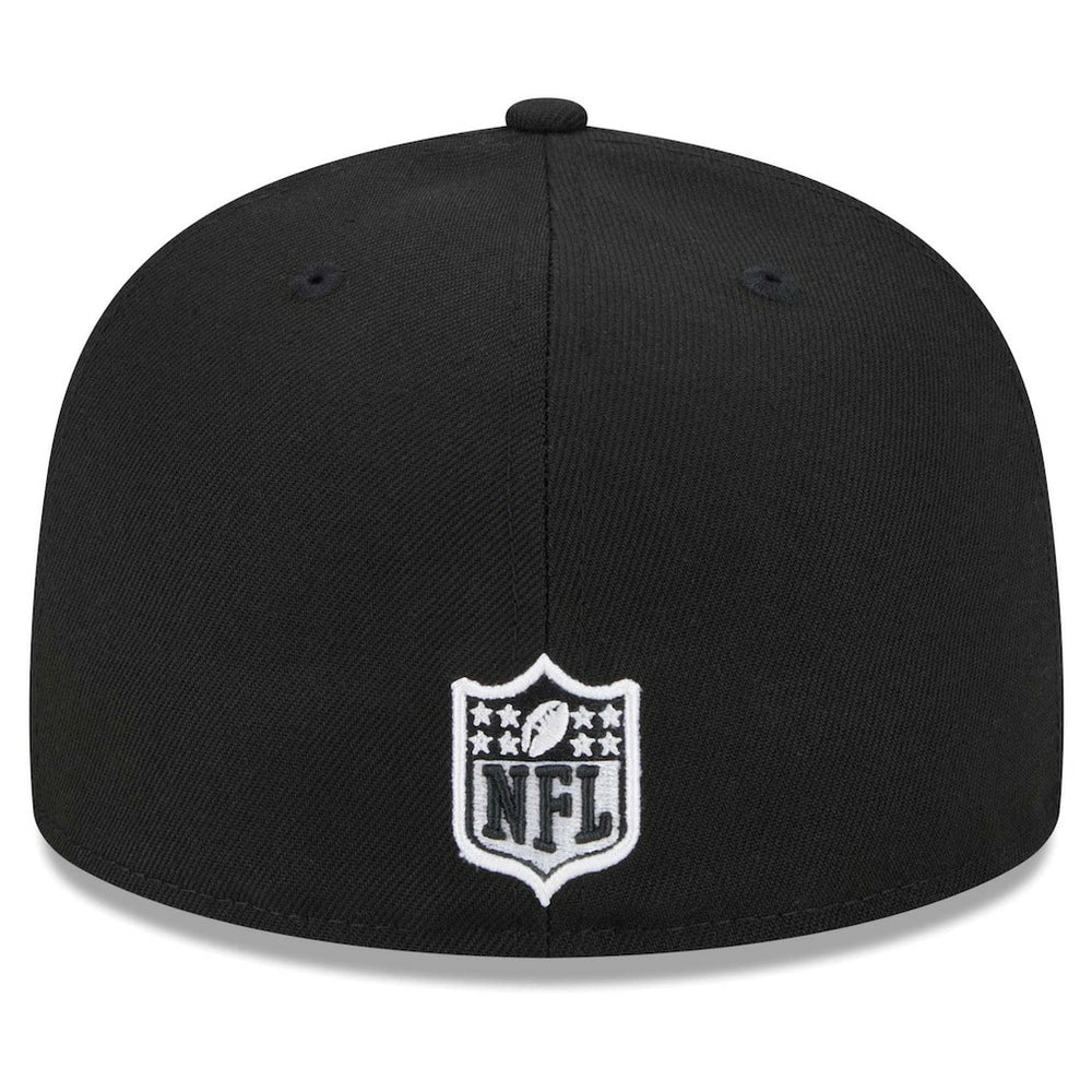 Miami Dolphins New Era Main Patch 59FIFTY Fitted Hat Black