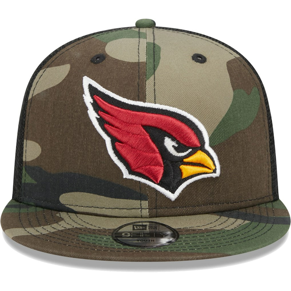 Arizona Cardinals New Era Youth Main Trucker 9FIFTY Snapback Hat Camo