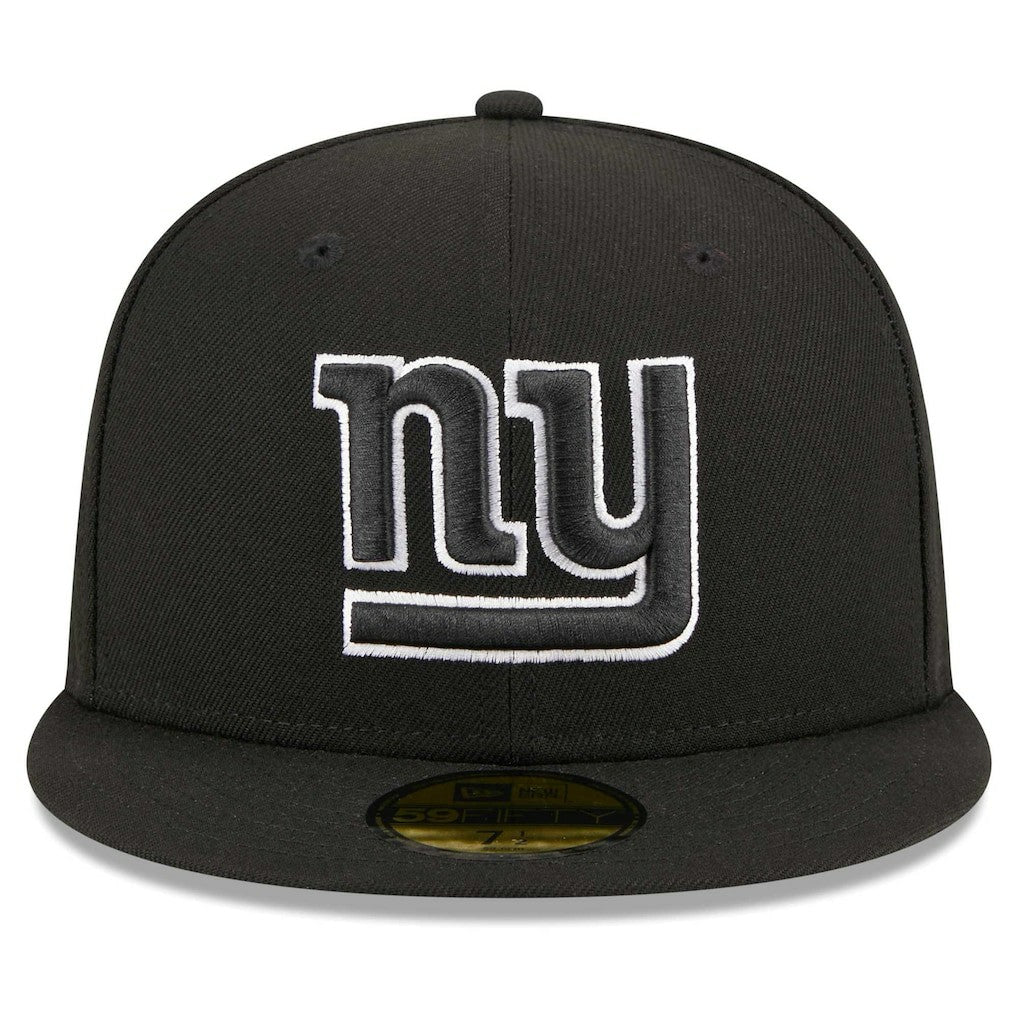 New York Giants New Era Main Patch 59FIFTY Fitted Hat Black