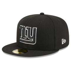 New York Giants New Era Main Patch 59FIFTY Fitted Hat Black