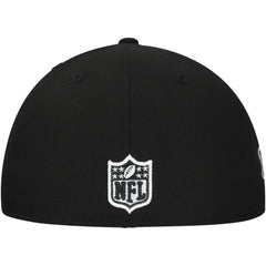 New York Jets New Era Main Patch 59FIFTY Fitted Hat Black