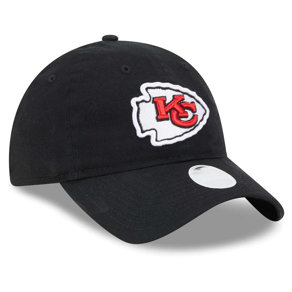 Kansas City Chiefs New Era Women's Main Core Classic 2.0 9TWENTY Adjustable Hat Black