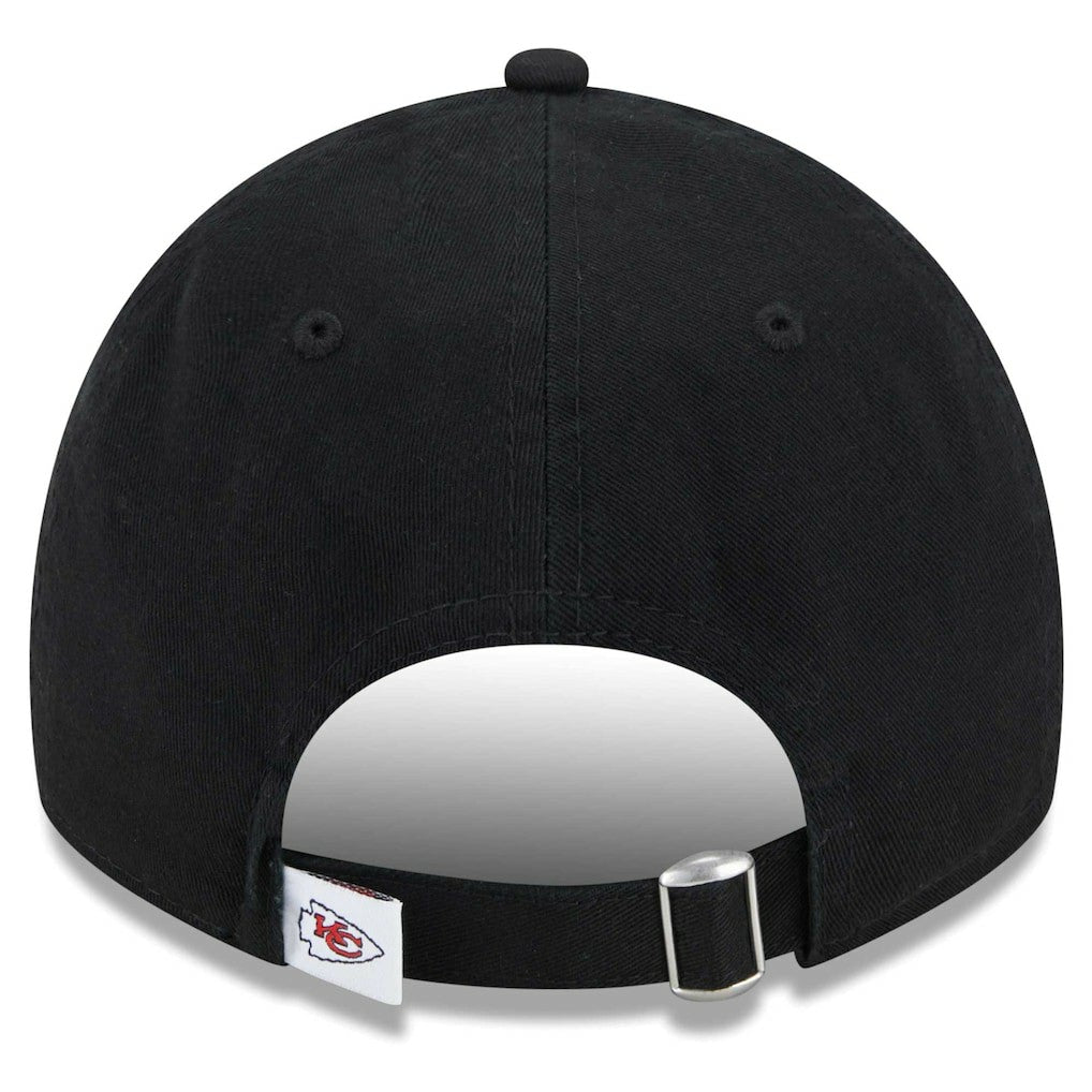 Kansas City Chiefs New Era Women's Main Core Classic 2.0 9TWENTY Adjustable Hat Black