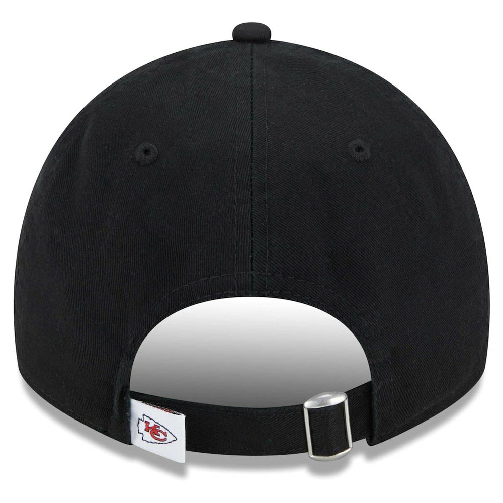 Kansas City Chiefs New Era Women's Main Core Classic 2.0 9TWENTY Adjustable Hat Black